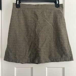 American Eagle Houndstooth Mini Skirt
